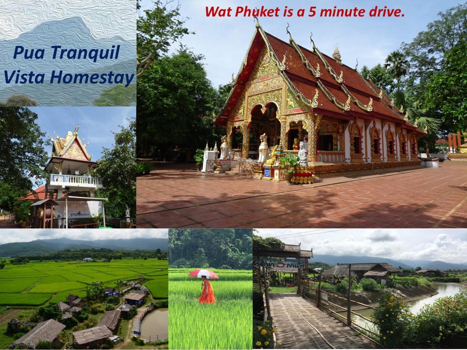 Pua Tranquil Vista Homestay Bagian luar foto